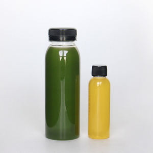 Bouteilles de jus rondes vides en plastique 4oz 8oz 12oz 16oz 300ml 250ml Film rétractable avec bouchon à vis pour boisson café thé soda - Product Image 3