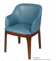 Vente en gros Ensembles de luxe Tables et chaises de restaurant en bois massif et cuir PU Chaises longues en bois