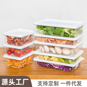 Food Storage <b>Containers</b> Rectangle Clip On Lid Stackable Airtight For <b>Refrigerator</b> Use - Product Image 5