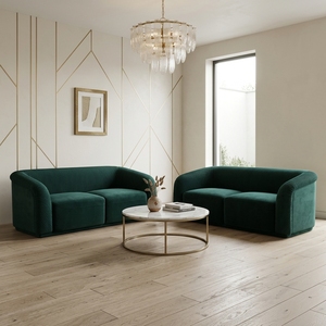 Divano Sezionale di Lusso in Velluto Dorato 1-1-4-4, Set da 10 Posti in Quattro Pezzi, Arredamento Imbottito per Soggiorno Moderno - Product Image 3