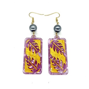 <span class=keywords><strong>Orecchini</strong></span> Hawaii alla Moda a Forma di Foglia <span class=keywords><strong>con</strong></span> Perle e Stili Tribali Dorati Intagliati, Gioielli per Donne e Ragazze - Product Image 6