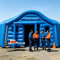 Tente publicitaire gonflable en PVC commercial avec toit en arche renforcé pour les expositions, les événements, le marketing et les promotions
