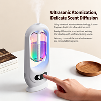 Diffuseur de parfum automatique pour la maison, diffuseur d'arômes rechargeable avec 5 niveaux de pulvérisation, machine de désodorisation à base d'eau