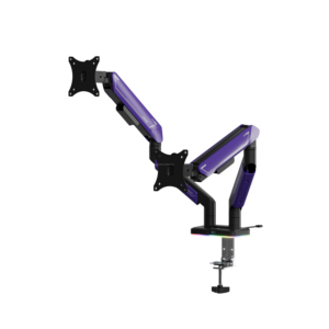 Ergotek tốt nhất RGB chơi game máy tính màn hình kép cánh tay VESA màn hình đứng cho bàn gắn kết cơ bản 2 màn hình Bracket chủ - Product Image 2