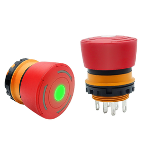 Interrupteurs d'arrêt d'urgence <span class=keywords><strong>Benlee</strong></span> IP65 22mm 2NO Rouge Plastique Anti-explosion 24V 3A Contrôle industriel - Product Image 1
