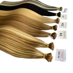 ต่อผมแท้ขายดีที่สุด เคอราติน ไอทิป ต่อผม 100% ผมเวียดนามแท้ สีธรรมชาติ # 1 # 4 # 5C # 22C ไฮไลท์ - Product Image 1