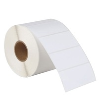 Rouleau d'étiquettes thermiques industrielles personnalisées en gros, étiquettes thermiques directes blanches, autocollants en PP PVC, étiquettes autocollantes