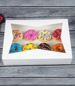 Boîtes en papier personnalisées de haute qualité pour boulangeries en Chine, boîte à donuts sur mesure avec fenêtre, vente en gros, prix abordable - Product Image 5