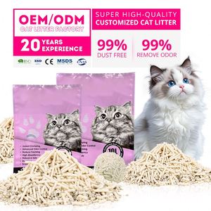 Free Samples Eco Friendly Tofu Cat Litter Dust Free Quick Clumping Deodorizing Natural Pet Cat <b>Sand</b> - Product Image 1