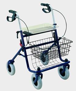 Bossay BS5031A CE certificata argento alluminio leggero regolabile deambulatore facile piega forniture per terapia riabilitativa - Product Image 1