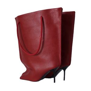 Bottines à talon haut pour femmes, bout pointu, mi-mollet, super grandes, hauteur mi-cuisse, largeur confortable, talons fins, chaussures amples - Product Image 3