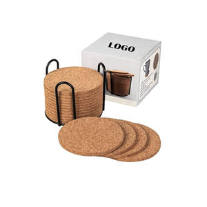 Posavasos redondos de corcho de sublimación LEECORK, posavasos de corcho Natural de 5mm de espesor, posavasos de corcho al por mayor - Product Image 2