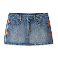 Jupes en jean pour femmes et jeunes filles, respirantes, mini, style hip-hop, en denim léger, coupe droite, imprimées, avec poches, pour le streetwear printemps-été-automne