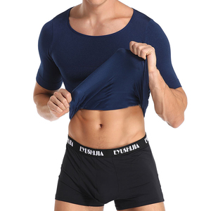 Classix <span class=keywords><strong>T</strong></span>-<span class=keywords><strong>Shirt</strong></span> tonifiant pour homme, chemises de Compression, correcteur de <span class=keywords><strong>Posture</strong></span>, maillot de corps, sous-vêtement correcteur amincissant pour le ventre - Product Image 2