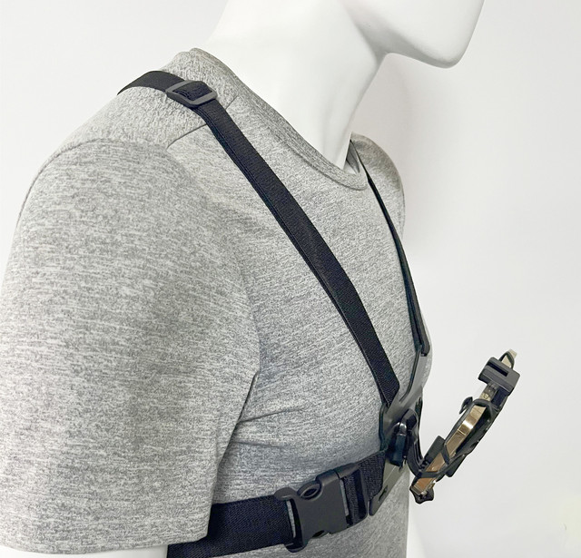 Adjustable Phone Clip Holder Mobile Phone Chest Mount Harness Strap Holder for Action Camera and Cell Phones 4 to 7 Inches