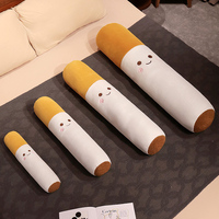 Coussin de sommeil cylindrique créatif en forme de cigarette, coussin de cigarette en peluche, coussin de cigarette simulé