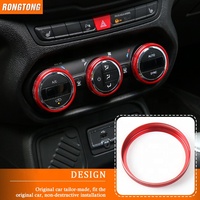 Anneau de décoration pour Jeep Renegade 2015 — 2017, accessoires d'intérieur de voiture, bouton-poussoir, cadre d'anneau pour climatisation