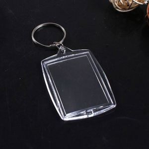 Hot Selling Shape Picture Holder Keychain Diy Clear Plastic Acrylic Blank Photo Frame Key Chain Pendant Custom Promotional <b>Gifts</b> - Product Image 6