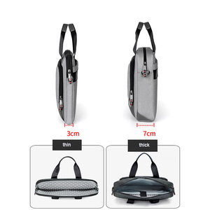 Sacoche étanche pour ordinateur portable de bureau, sac pour pc portable de 13/16 pouces, logo personnalisé, nouvelle collection <span class=keywords><strong>2022</strong></span> pour hommes d'affaires - Product Image 6