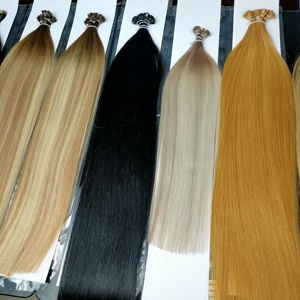 จัสมิน บิวตี้ โฮลเซลล์ เค ทิป 12a เวอร์จิ้น พรีบอนด์ เคราติน แฟลตทิป เรมี่ ผมแท้ยุโรป 100% ต่อผมแบบกำหนดเองได้ - Product Image 1