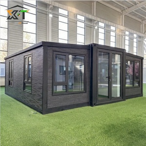 20ft sang trọng đúc sẵn di động nhà nhỏ sẵn sàng để tàu 2 phòng ngủ phòng tắm nhà bếp gấp prefab mở rộng container nhà - Product Image 1