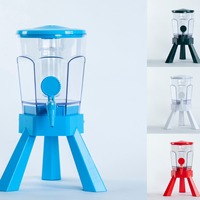 Distributeur de bière et de boissons de qualité supérieure, alimenté par l'énergie solaire, en plastique de 3 L, avec tube à glace, pour les fêtes