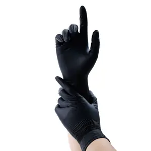 Guantes de nitrilo resistentes al agua para uso doméstico, industriales, jardín, trabajo, desechables, 100%