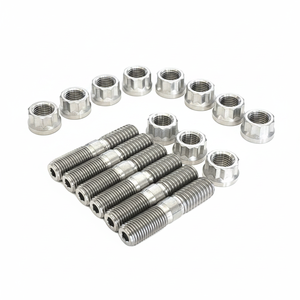 Nouveau kit de collecteur d'échappement en titane pour voiture de course <span class=keywords><strong>Sprint</strong></span> avec tube de couple et goujons à 12 points - Product Image 3