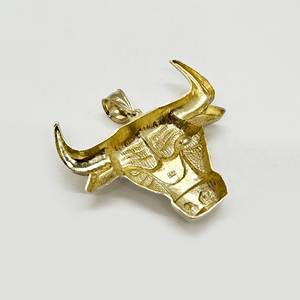 14k placcato oro collana pendente testa di <span class=keywords><strong>toro</strong></span> per gli uomini donne <span class=keywords><strong>segno</strong></span> <span class=keywords><strong>zodiacale</strong></span> gioielli fascino unico - Product Image 4