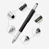 Stylo multifonction de luxe JW3 personnalisé 6 en 1 en plastique durable avec logo, stylet et bille, cadeaux promotionnels en gros