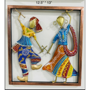 Décoration murale Art Déco en métal artisanal, écologique, légère, finition émaillée peinte à la main, décoration intérieure moderne pour la maison - Product Image 2