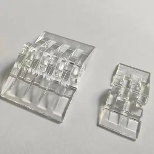 Clear Acrílico Piano Dobradiças Plexiglás Semitransparente Dobradiças flexíveis para acrílico Caixas Caso