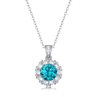 Collier pour femme en argent S925, nouveau design élégant, fleur sertie de diamants Moissanite, cadeau de mariage, chaîne de bijoux, best-seller