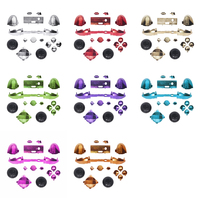 Joystick analogique couleur argent chromé pour manette de jeu, manette LB RB LT RT, ensemble complet de boutons de contrôleur pour Xbox S/X