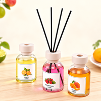 Diffuseur à bâtonnets 130 ml – Ensemble de luxe aux huiles essentielles naturelles, parfum longue durée pour la maison, la chambre et le bureau – Désodorisant d'ambiance