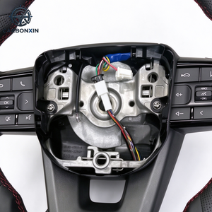 พวงมาลัยรถยนต์สำหรับ LC200 LC300 Prado 50 200 LC79 LC70 FJ200 Land Cruiser หนังแท้ทั้งชิ้น สไตล์สปอร์ต 3 ก้าน - Product Image 5