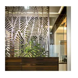 Customized Decorative Laser Cut Panels Stainless Steel Metal Room Dividers indoor and outdoor Mental Screen Dividers