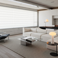 Conception d'intérieur d'appartement spacieux avec personnalisation complète de la maison, vue panoramique et zone d'étude à plan ouvert