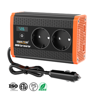 Convertisseur de courant pour voiture <span class=keywords><strong>12V</strong></span> vers <span class=keywords><strong>230V</strong></span> DC/AC <span class=keywords><strong>300W</strong></span>, prise AC double USB à charge rapide, pour le camping - Product Image 1