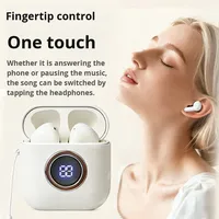 J26 JL Earbud Nirkabel Semi-in-Ear 5.3 TWS Earphone LHDC Dual Driver Kontrol Sentuh Tahan Air Latensi Rendah Tipe-C Pribadi
