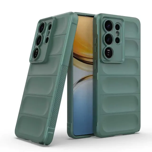 Armor Shockproof Case for Samsung Galaxy S26 S25 S24 S23 Ultra Plus S26Edge S26Pro S25Edge S25FE S24FE Soft Silicone Matte Cover