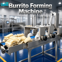 Ligne de traitement automatique industrielle pour doner kebab, machine à plier les wraps en acier inoxydable SUS304