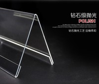 Cadre de siège de conférence triangle en forme de V acrylique transparent double face pour carte de table avec affichage de bureau