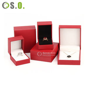 Cajas de Regalo Personalizadas de Lujo al por Mayor, Color Rojo, para Collares, Pulseras, Anillos, Pendientes, Joyería - Product Image 4