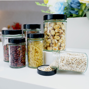 Thả 1oz 3oz 5oz 8oz 12oz lọ thủy tinh tròn có nắp đậy mua lọ thủy tinh chất lượng" - Product Image 3