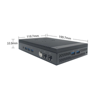 ASUS PL64 Mini PC Industri Tanpa Kipas Pendingin Pasif, 4 Port LAN, 3 Output, 5 USB3.0, Port Serial yang Dapat Diperluas