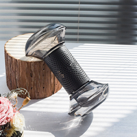 Nouveau design de sablier de luxe diffuseur d'arômes bouteille en verre diffuseur en métal diffuseur d'huiles essentielles aromathérapie air comprimé