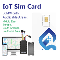 Carte SIM de suivi GPS mondial prépayé Jlinkiot 4G avec suivi par PC et garantie d'un an