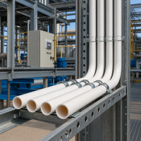 Conduite en PVC blanc professionnelle pour la protection des câbles haute tension et les systèmes de réseaux électriques pour villes intelligentes