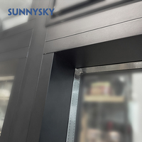 Panneau fixe en aluminium, perforeuse, fenêtre double glacée